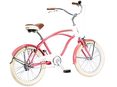 Rainbow Beach Cruisers 20inch Kamehameha Highway Pink x White